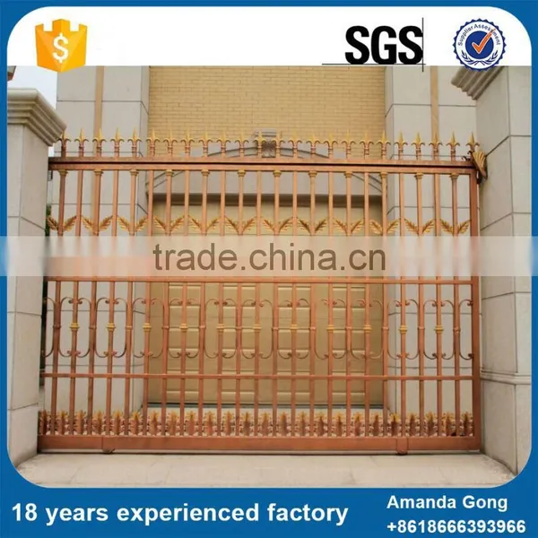 Lower Cost Cheap Wrought Iron Gate With Spear Points Point photo-3