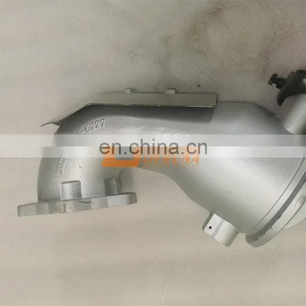 Chinese Suppliers CNHTC SITRAK MAN MC11/MC13 Engine Parts 202V15201-6227 Exhaust Elbow - With Butterfly Brake Valve photo-5