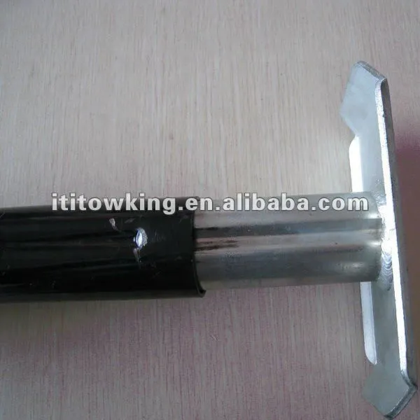 Round Pipe-Mount Swivel Jack Footplate Side Wind 10