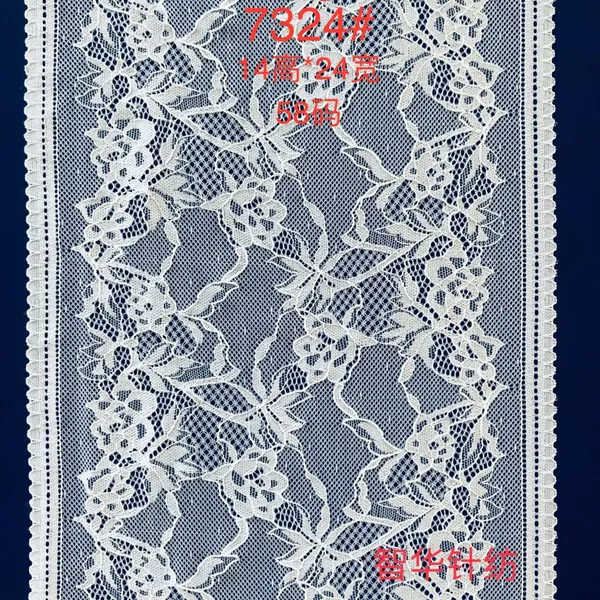 Factory Sale Lace Trim Flower Elastic Lace Ribbons for Craft Gift Package Decoration Wedding Headbands photo-5
