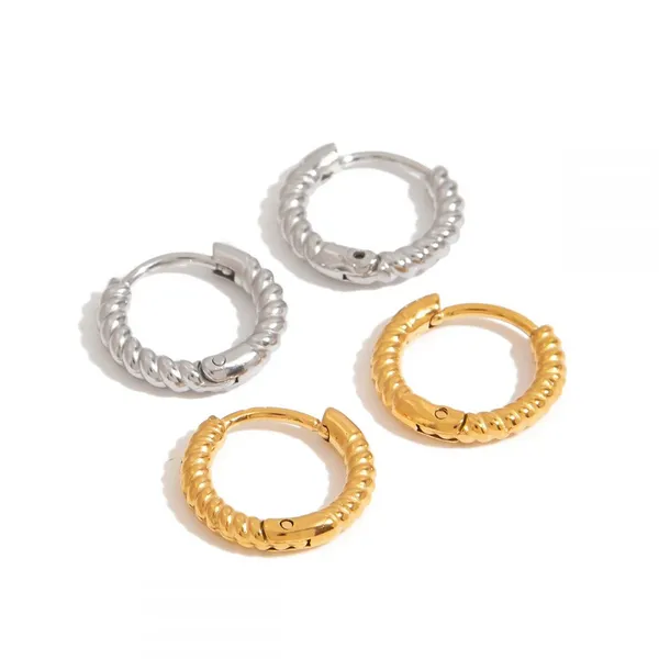 20g Stainless Steel Simple Fashion Earrings for Piercing Jewelry
