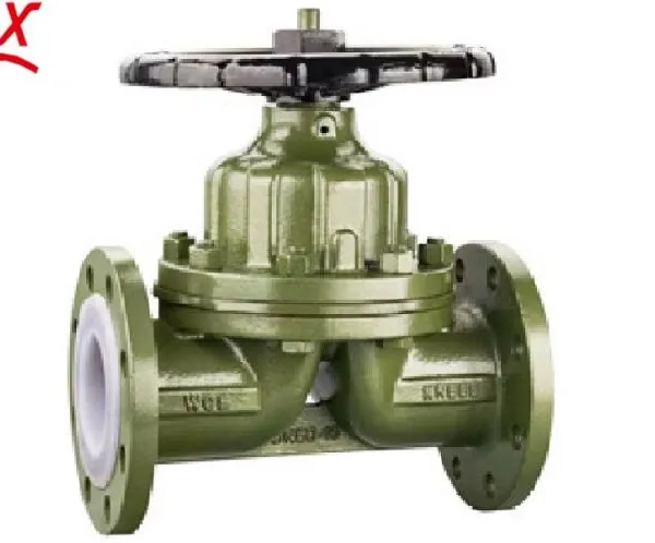 Diaphragm Valve G41J--PN10/PN16 Flange Ductile Iron Rubber Soft Seal Anti-Corrosion Manual Diaphragm Shutoff Valve photo-6