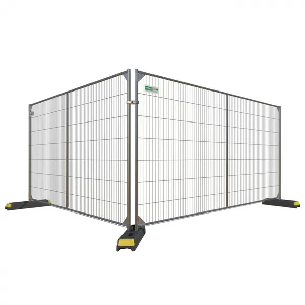 HT-FENCE Temporary Pedestrian Heavy Duty Crowd Control Steel Barricade Crowd Control Barriers Metal Interlocking Barricade photo-3