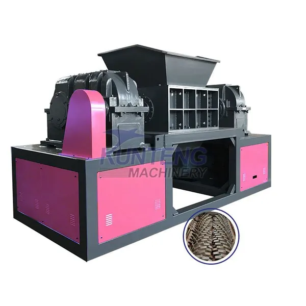 Plastic Sheet Shredder Synthetic Plastic Double Shaft Shredder Crusher Machine EPC