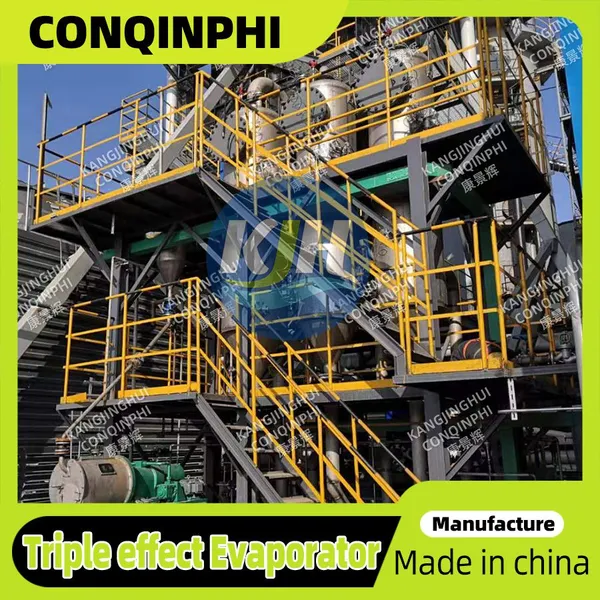 Low Steam Consumption Multi-effect Evaporation Concentration Crystallizer 2205 SS PLC Control photo-2