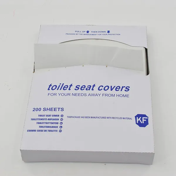 1/4 Fold Disposable Toilet Seat Covers for Hotels, Restaurants, and Office Buildings, Hygienic Solution