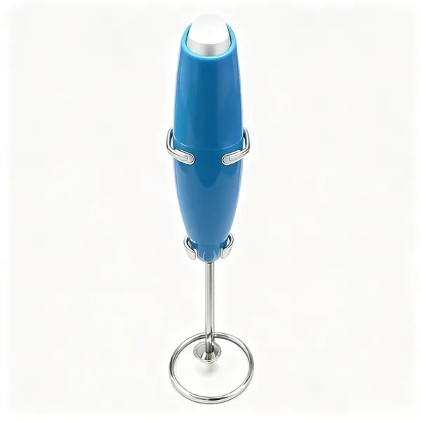 Handheld Electric Milk Frother With Stand, Battery Powered Coffee Foam Maker for Latte, Cappuccino, Matcha and Hot Chocolate