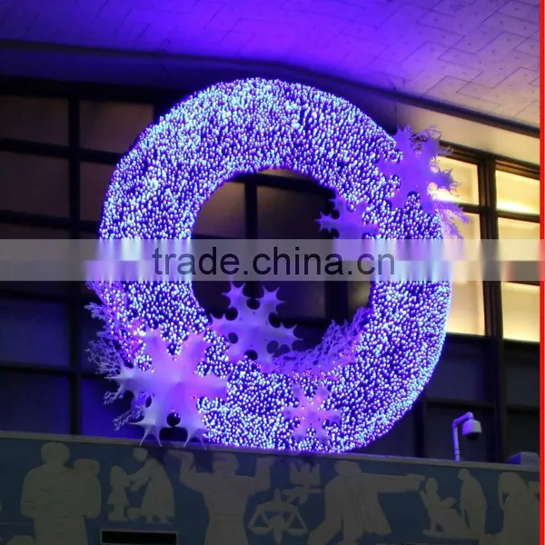 Giant Led Christmas Lighting Wreath photo-3