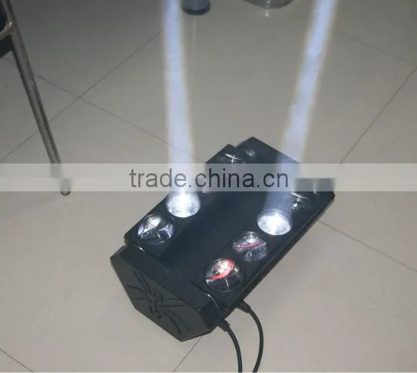 8 Individually Controllable 10W RGBW LEDs Scanning Moving Head Led Beam Pulse Effect Beam Bar