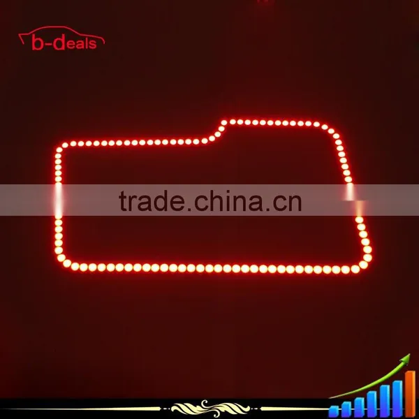 B-deals 5050 Square Multi-Color RGB LED Angel Eye Halo Ring Kit for Ford F150 Pickup Trucks photo-4