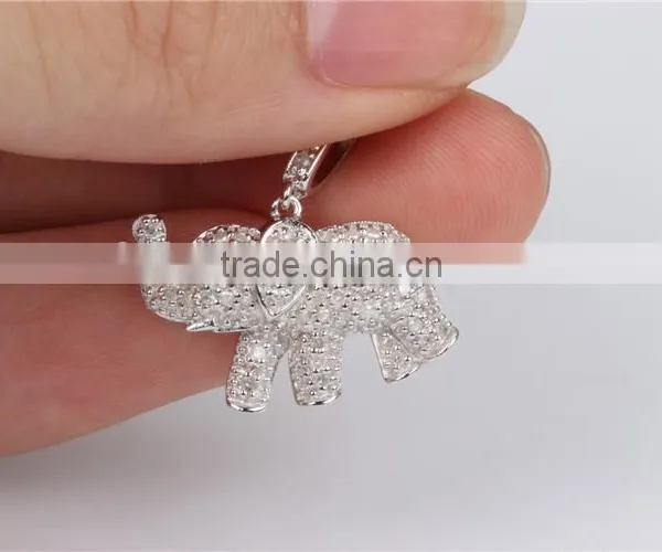 OEM Mirco Pave Diamond 925 Sterling Silver Fashion Pendant Jewelry Wholesale photo-3