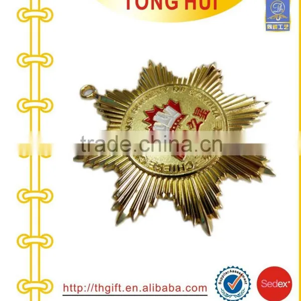 Souvenir Gold Culinary Society 3D Award Medallion photo-2