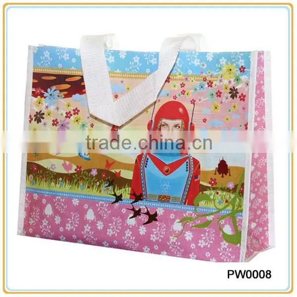 Logo Printed PP Woven Bag, Bopp Laminated PP Woven Bag