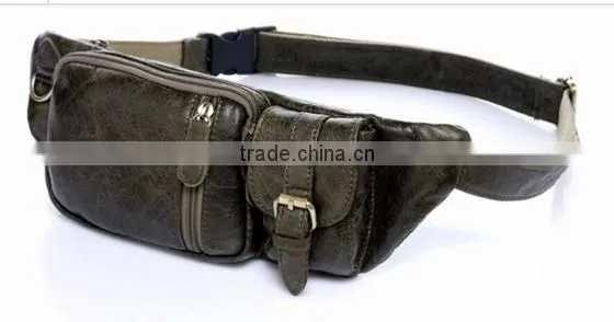 Men's Genuine Leather Fanny Waist Packpack Bum Hip Shoulder Clutch Bag Handbag photo-2