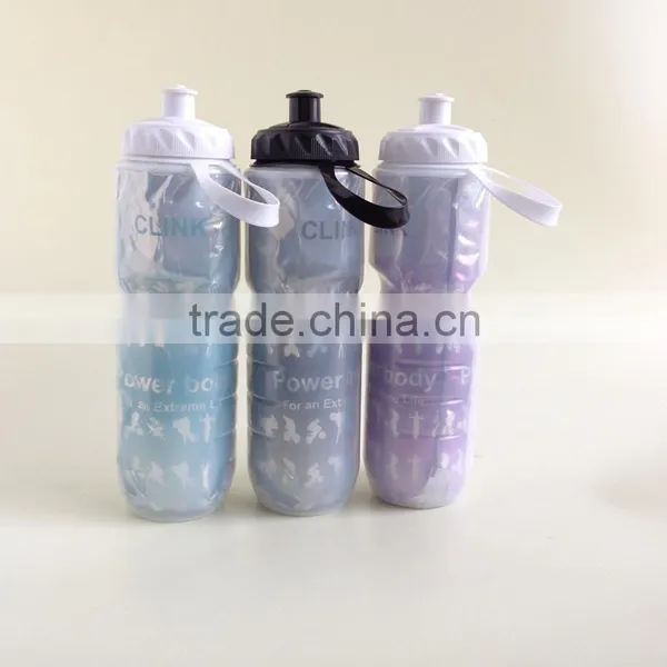 Double-deck Plastic Outdoor Sport Water Bottle BPA FREE Insulated Sport Drinking Bottle photo-4