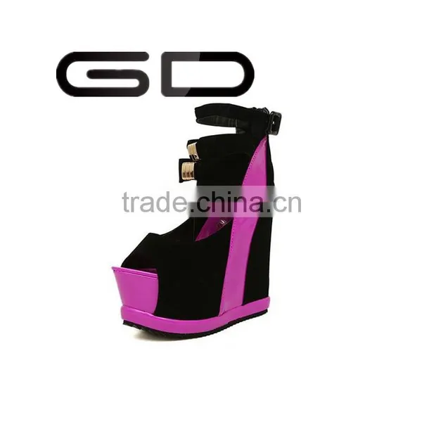 GDSHOE Cheap Beautiful High Heel Platform Wedge Sandals