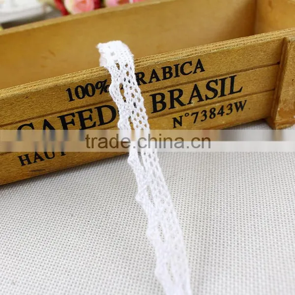 2016 High Quality Factory Price Luxury Cotton Lace Trimming Fabric for Weding Dress Market in Dubai photo-4