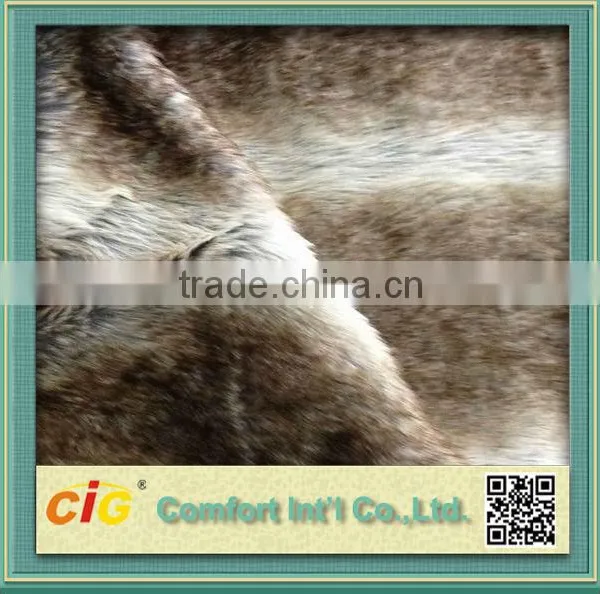 Popular Printed Plush Fake Fur Fabric photo-5