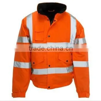 EN20471 High Visibility Fluorescent Color Reflective Safety Jacket