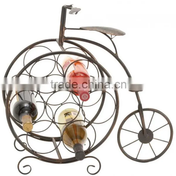 Vintage Metal Iron Bicyclette Wine Rack Decorative Wine Racks photo-2