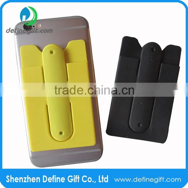 3M Sticker Smart Wallet With Slap Stand Silicone Smart Phone Pouch photo-5