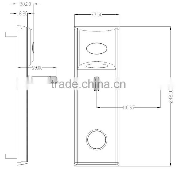 GD Japanese Type Electric Remote Control Thin Door Lock photo-3