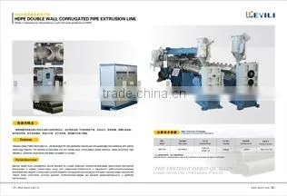 HDPE Double Wall Corrugated Pipe Extrusion Machine photo-2