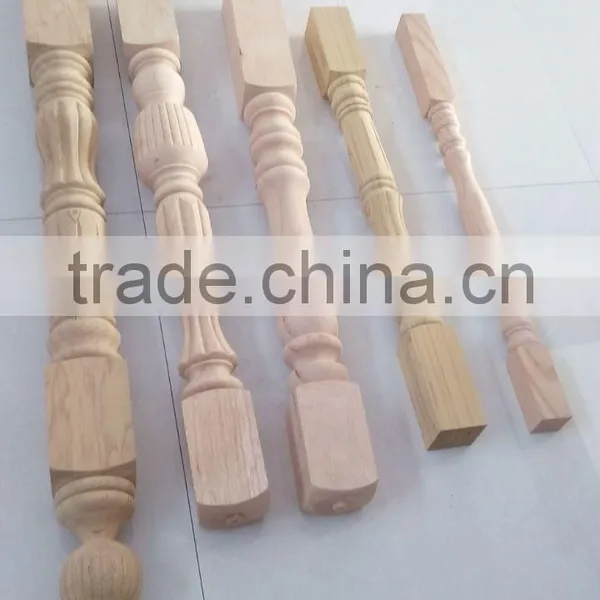 high quality wooden stair handrail balustrade