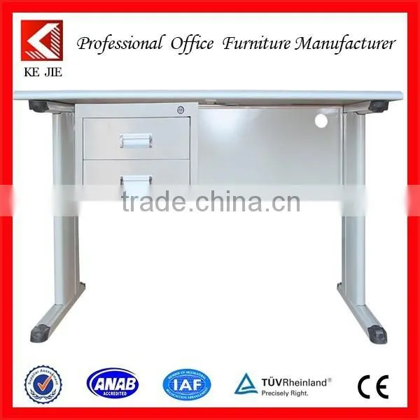 High Quality India Employee Steel Desk With Two Drawers Steel Frame Desk photo-2
