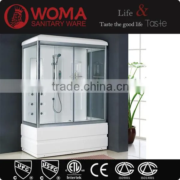2016 India Computerized Steam Shower Room With Square White Tub