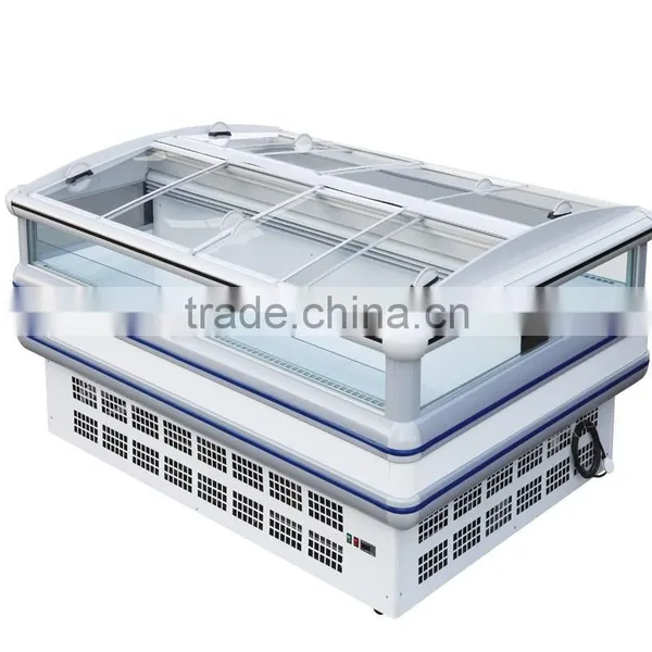 Sliding Glass Door Display Freezer/ Island Freezer/ Supermarket Combined Freezer