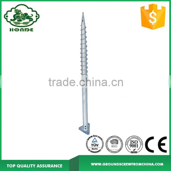 Commercial Cheap Galvanized Triangle Flange Ground Screw Anchor