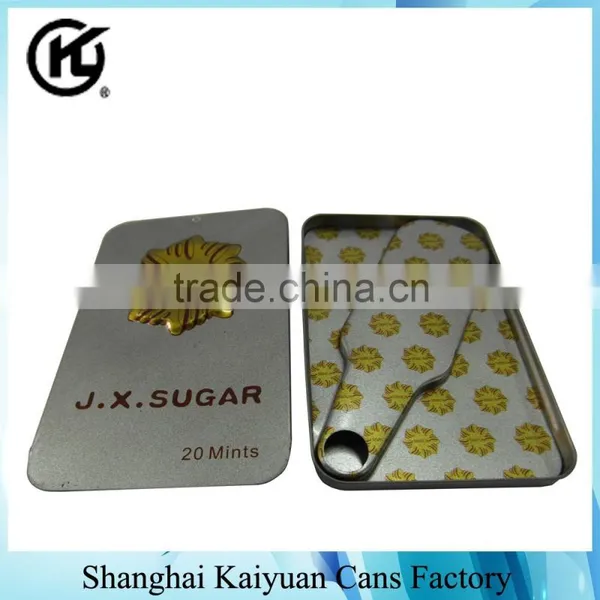 High Quality Tinplate Rectangular Candy Tin Box(Push Over) photo-2