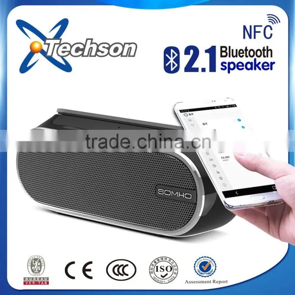 Shenzhen Factory SOMHO/OEM Portable Bluetooth Speaker With Touch Button photo-3