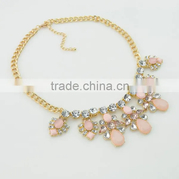Fashion Resin Crystal Necklace and Earrings Jewerly Set Fancy Crystal Necklace Sets Supplier's Choice photo-6