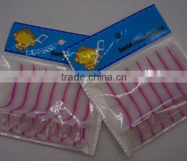 Disposable Natural Bulk Dental Floss Pick photo-3