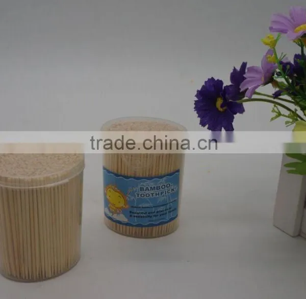 Wooden Toothpick in Plastic PE Holder