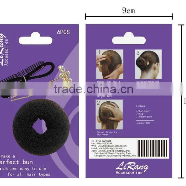 hair donut for DIY hair style