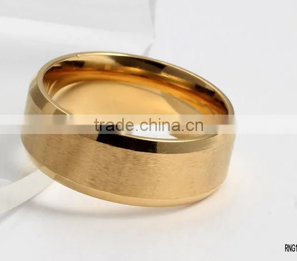 6MM Titanium Brushed Wedding Stainless Steel Solid Ring photo-6