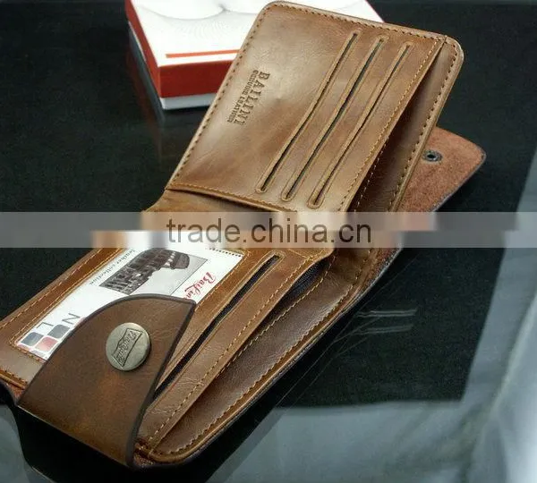 Cool Pocket Purse Credit Card Holder Mens Genuine Bifold Leather Wallet photo-4