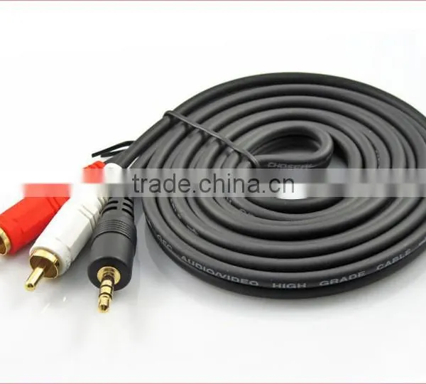 Bentaf Digital Stereo Plug Audio 3M Video Cable 3.5mm to 2RCA photo-4