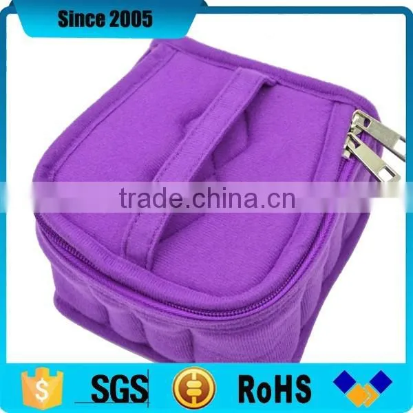 Neoprene Essential Oil Zipper Case With Compartments and Handle photo-4