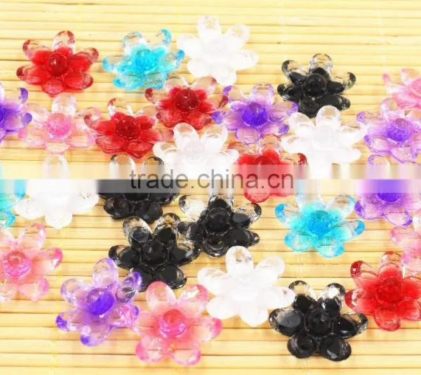 Resin Flower Shinine Flower for Hair Clothes Jewelry Accessaries photo-6