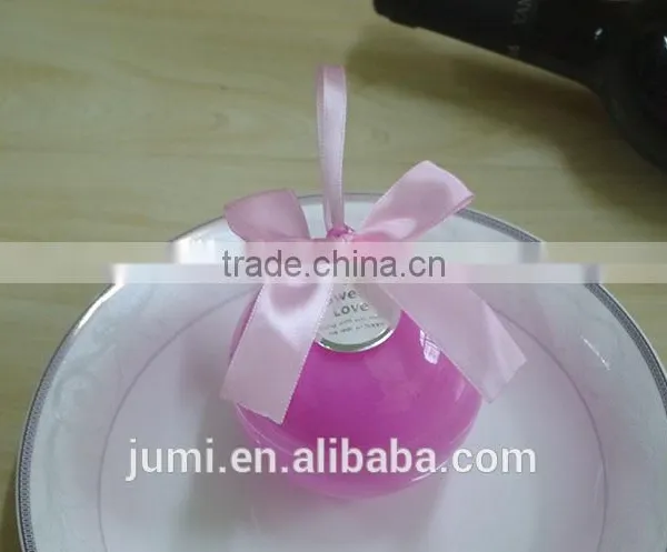 Plastic Round Ball Wedding Favors Candy Box Christmas Gift Box photo-2