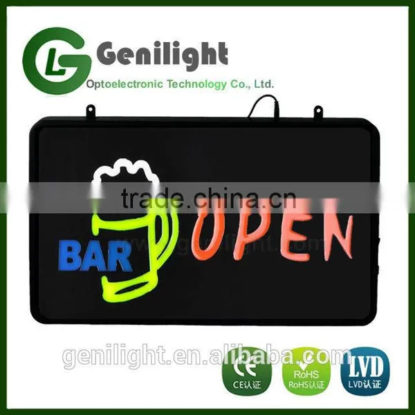 22*13 Inch Bright Animated Custom Beer Logo LED Sign photo-4