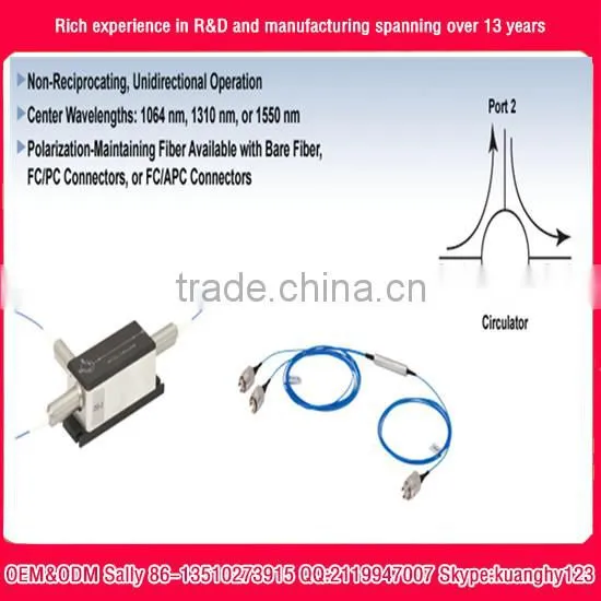 1X2 1310nm Polarization Maintaining Optical Circulator Fiber Optical Circulator OEM Factory photo-5