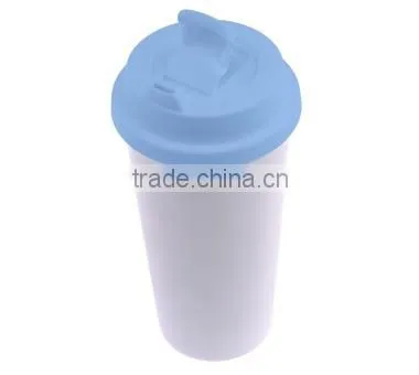 Polymer Blank Sublimation Double Wall Tumbler , Kid Water Bottle With Flip-lock Lid photo-4