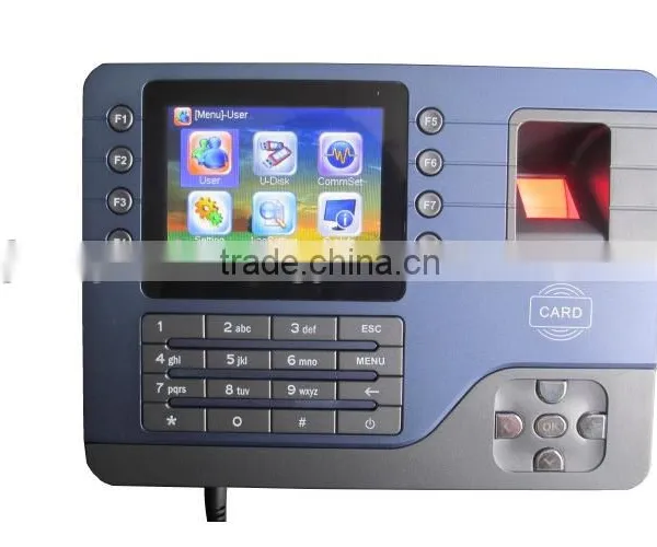 U Disk 125khz 3.5 Inch TFT USB Biometric Fingerprint Time Attendance System photo-3