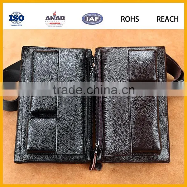 Western Fashion Men and Women PU Small Waist Bag With Zipper and Mobile Phone Compartment photo-5