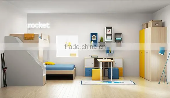 2016 Hot Selling Good Looking Kids Bunk Bed With Storage Design photo-4